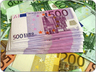 Une pile de billets de 500 euros