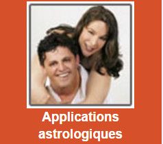 Carré d'un couple représentant les applications de l'astrologie tradionelle