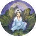 Une déesse chinoise en position de méditation