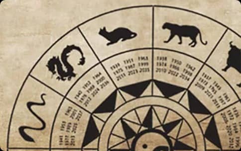 Une partie du zodiaque chinois avec un Chat