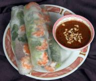 Cuisine chinoise et asiatique. Image : rouleaux de printemps (spécialité vietnamienne).
