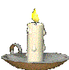 Image animée d'une bougie en train de brûler