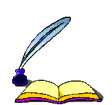 Image d'un livre ouvert et une plue d'oie sur son encrier